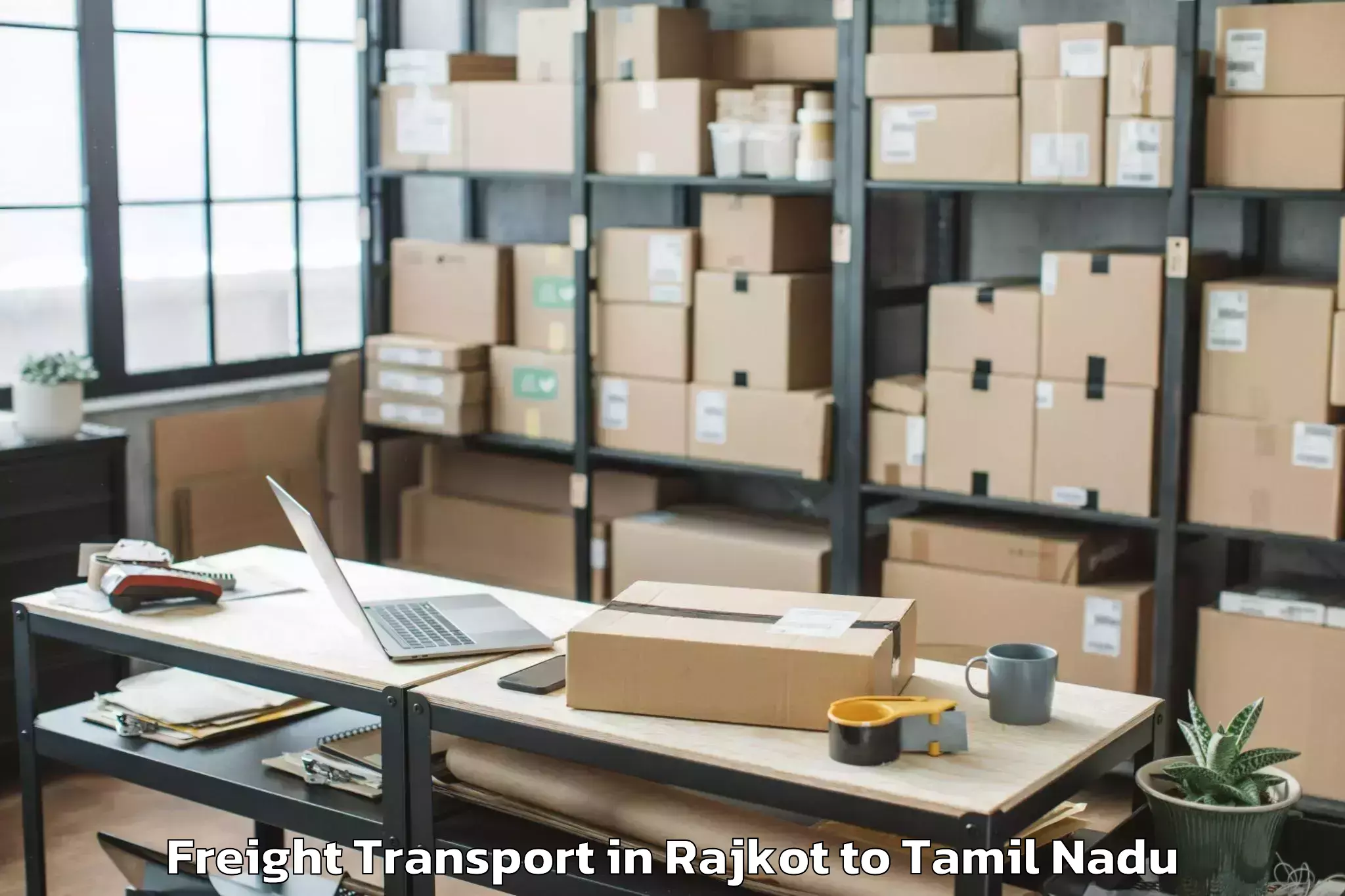 Book Rajkot to Saint Thomas Mount Freight Transport Online